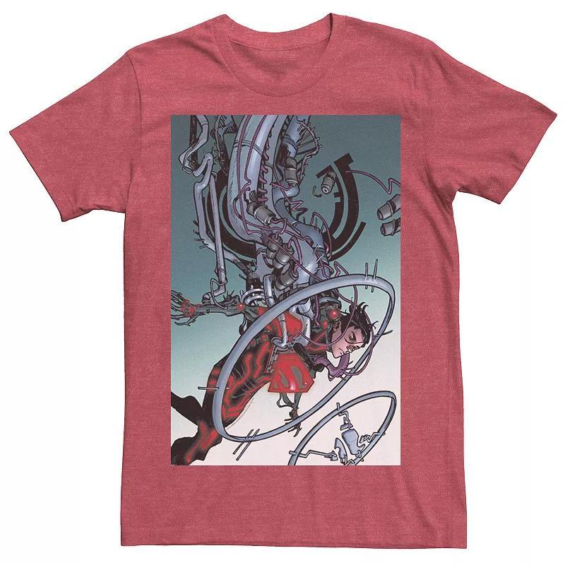 Men's DC Comics Superman Mechanics Comic Poster Tee, Size: Large, Athletic Grey Product Image