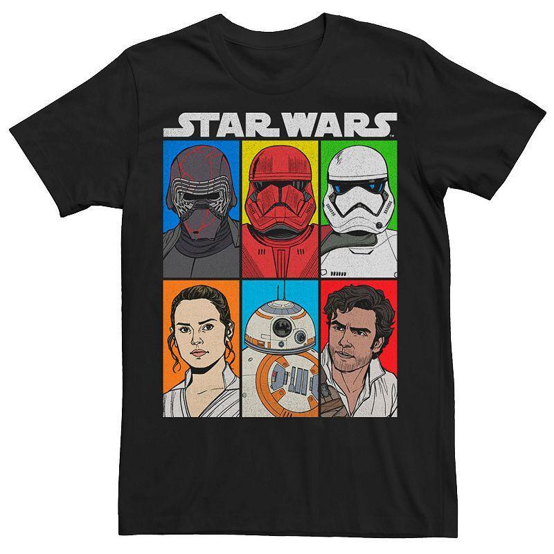 Men's Star Wars The Rise of Skywalker Character Grid Tee, Size: Medium, Black Product Image