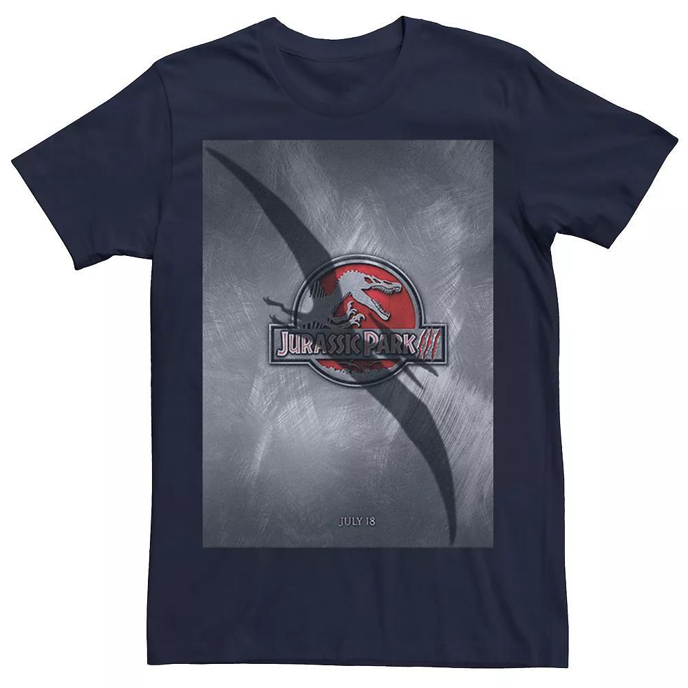 Men's Jurassic Park 3 Movie Poster Pterodactyl Tee, Size: 3XL, Athletic Grey Product Image