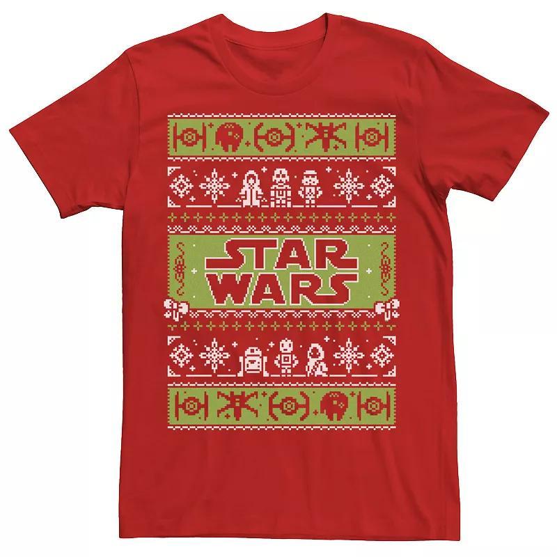 Men's Star Wars: The Clone Wars Group Shot Box Up Tee, Size: 3XL, Grey Product Image