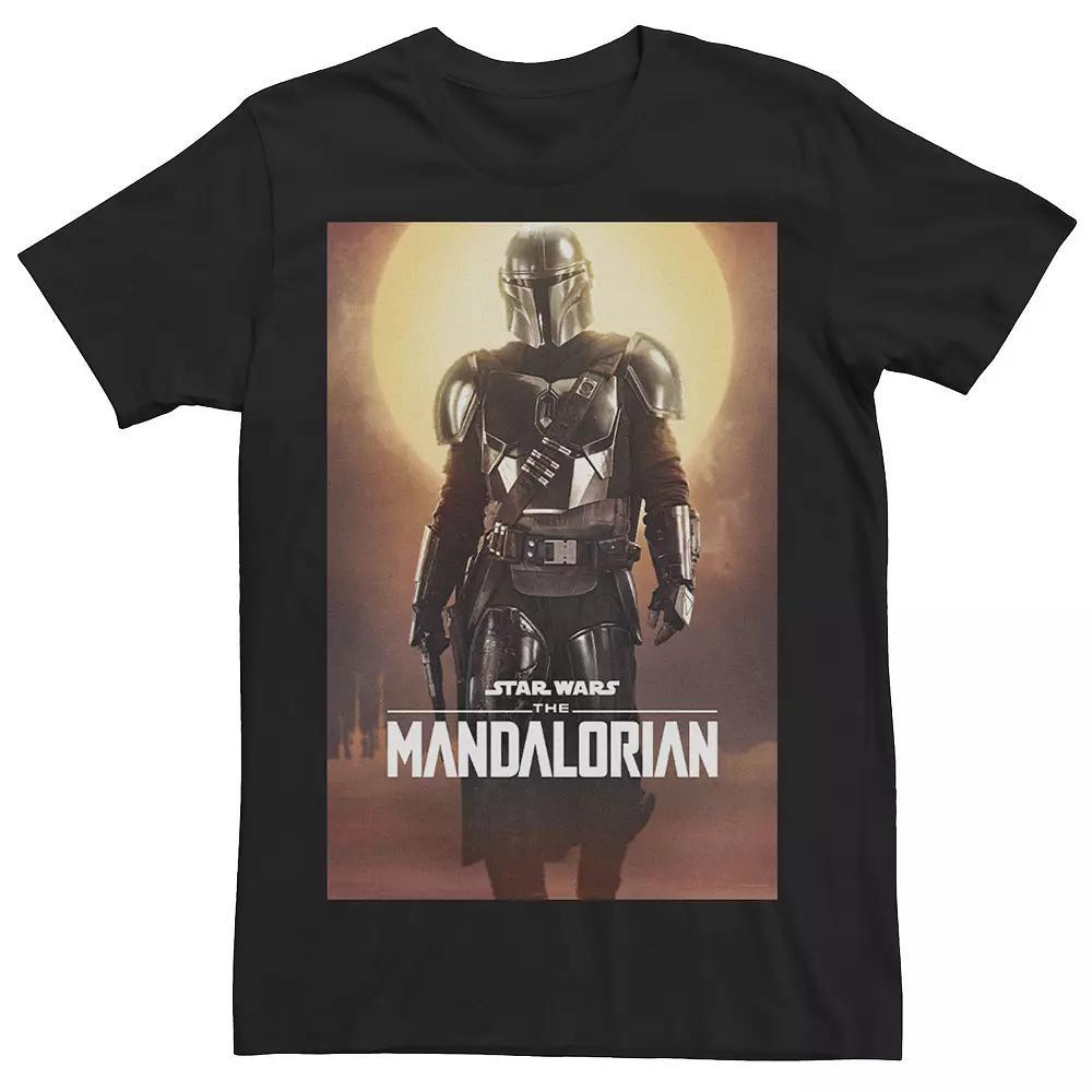 Big & Tall Star Wars The Mandalorian Kuiil Character Poster Tee, Men's, Size: 4XL, Black Product Image