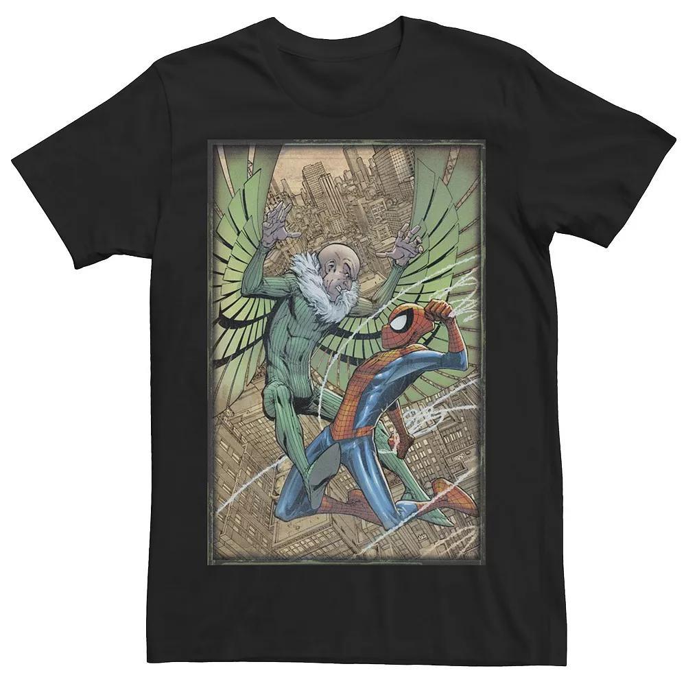 Men's Marvel Captain America And Bucky Barnes 65th Anniversary Tee, Size: Medium, Blue Product Image