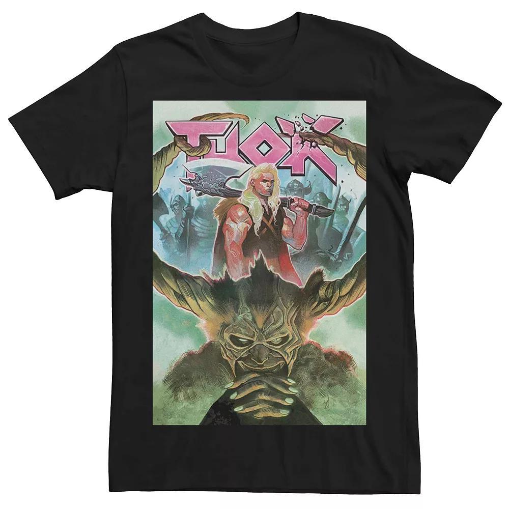 Men's Marvel's Thor Jarnbjorn Comic Cover Tee, Size: Medium, Black Product Image