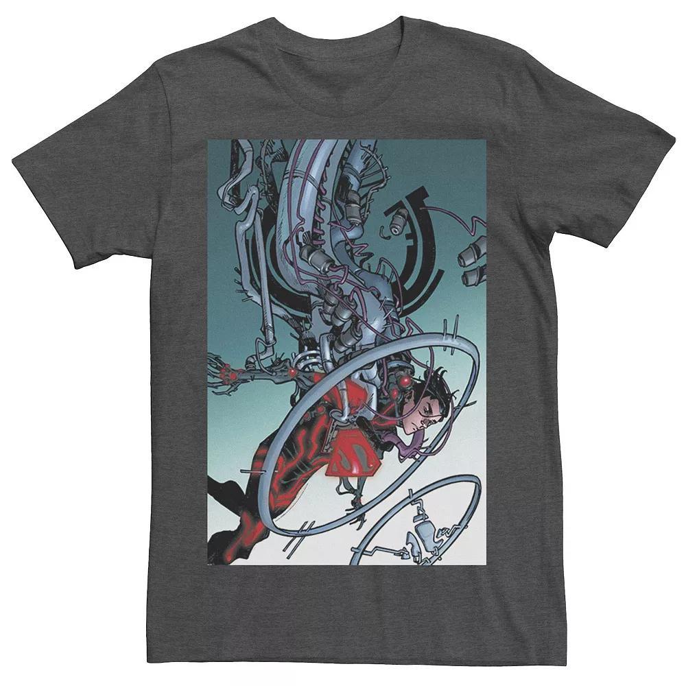 Men's DC Comics Superman Mechanics Comic Poster Tee, Size: Large, Athletic Grey Product Image