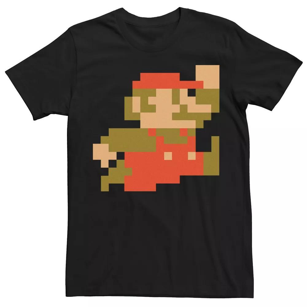 Men's Super Mario Pixel Tee, Size: XXL, Black Product Image