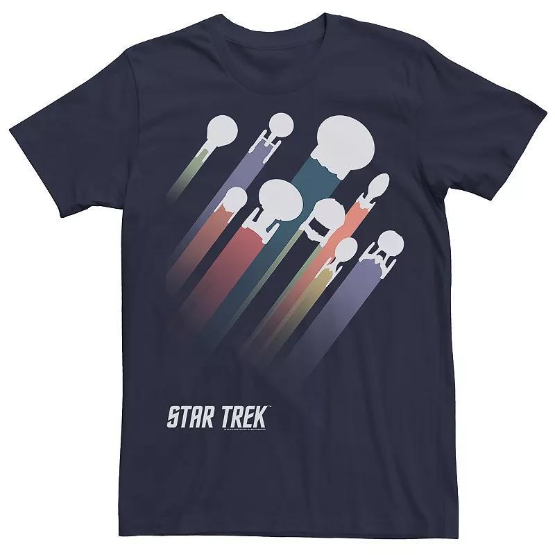 Men's Star Trek Ship Streaks Tee, Size: Large, Blue Product Image