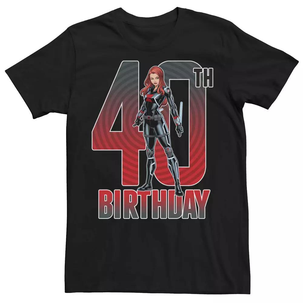 Men's Marvel Black Widow 40th Birthday Tee, Size: Medium Product Image