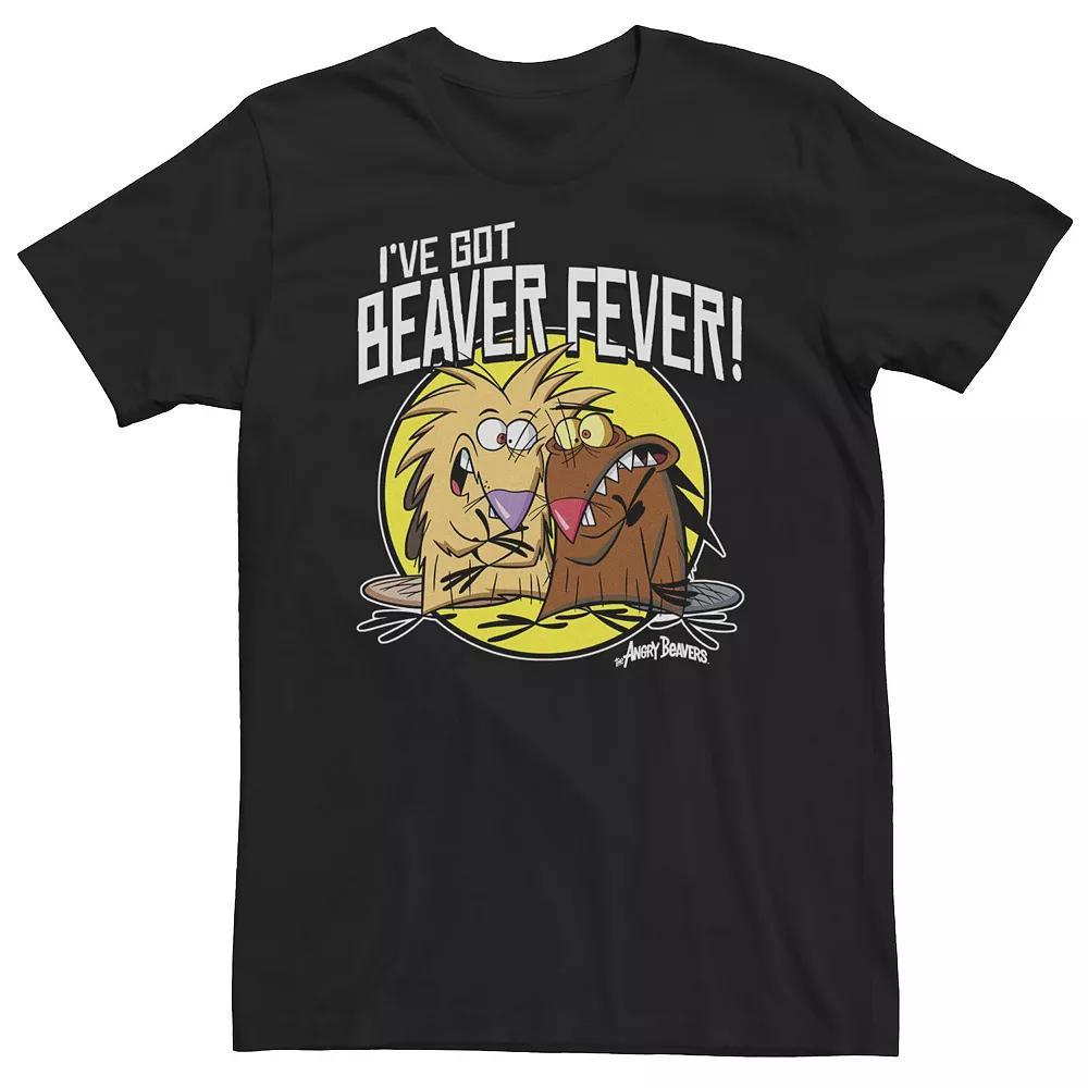Big & Tall Nickelodeon Angry Bevers I've Got Bever Fever Tee, Men's, Size: 4XL Tall, Black Product Image