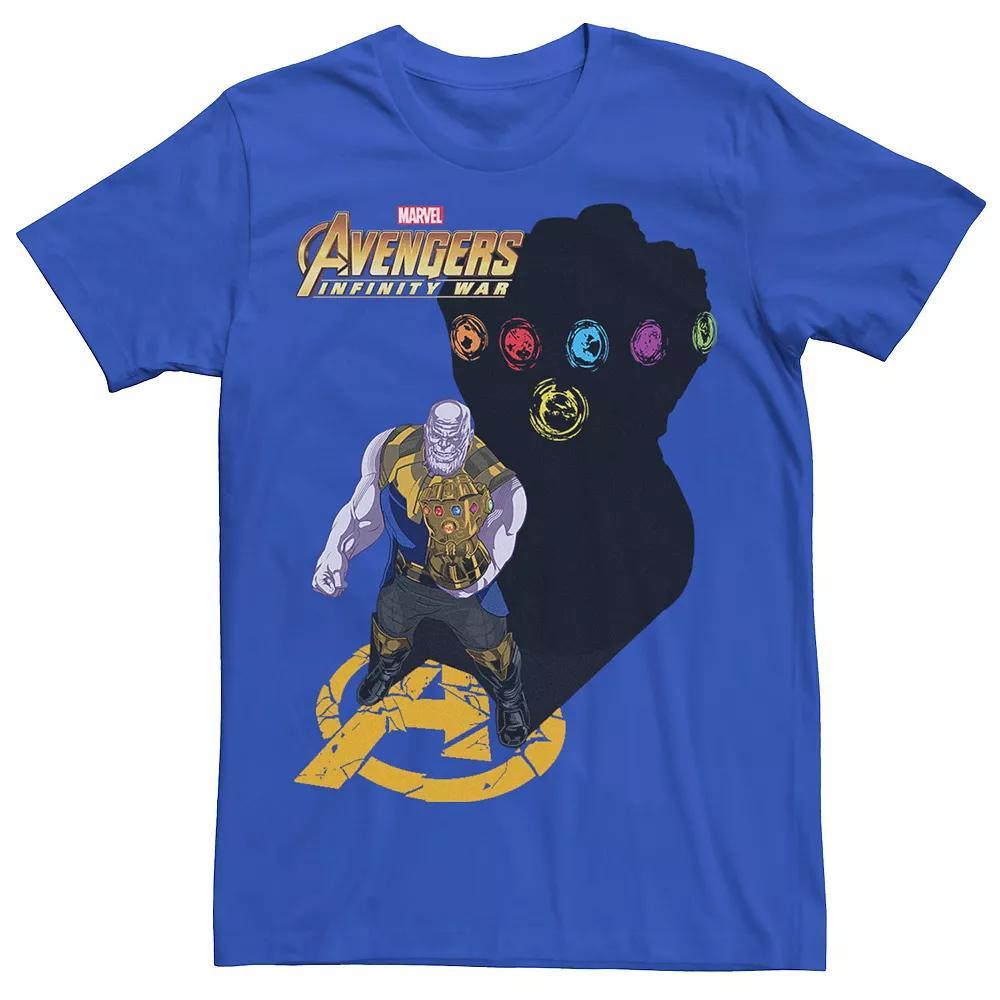 Men's Marvel Infinity War Thanos Gauntlet's Shadow Graphic Tee, Size: Small, Royal Product Image