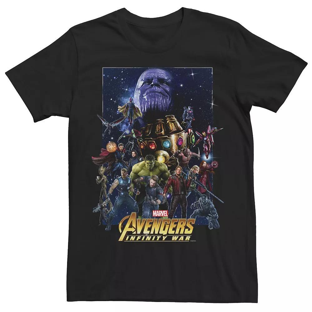 Men's Marvel WandaVision Text Stack Portrait Tee, Size: XL, Black Product Image