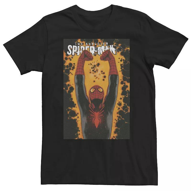 Big & Tall Marvel Guardians of the Galaxy Vol. 2 Group Shot Poster Tee, Men's, Size: 4XL Tall, Black Product Image