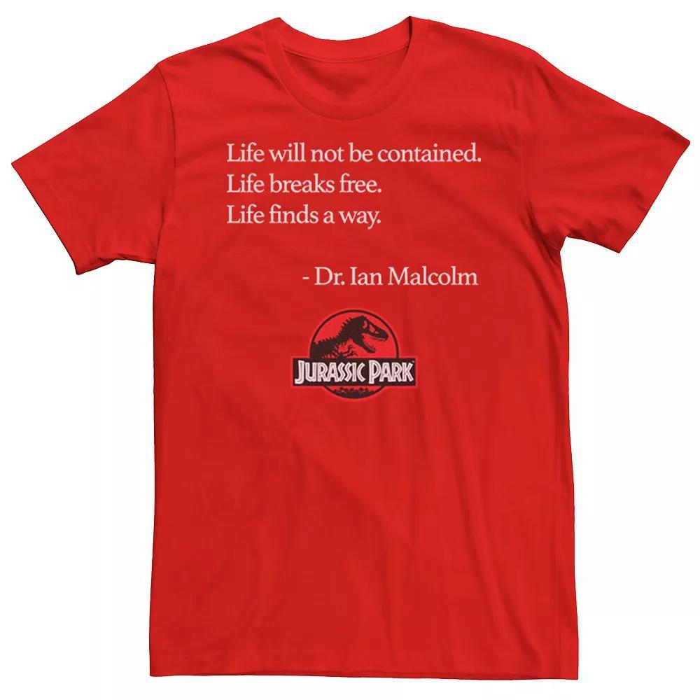 Men's Jurassic Park Life Finds A Way Quote Tee, Size: Medium, Kelly Product Image