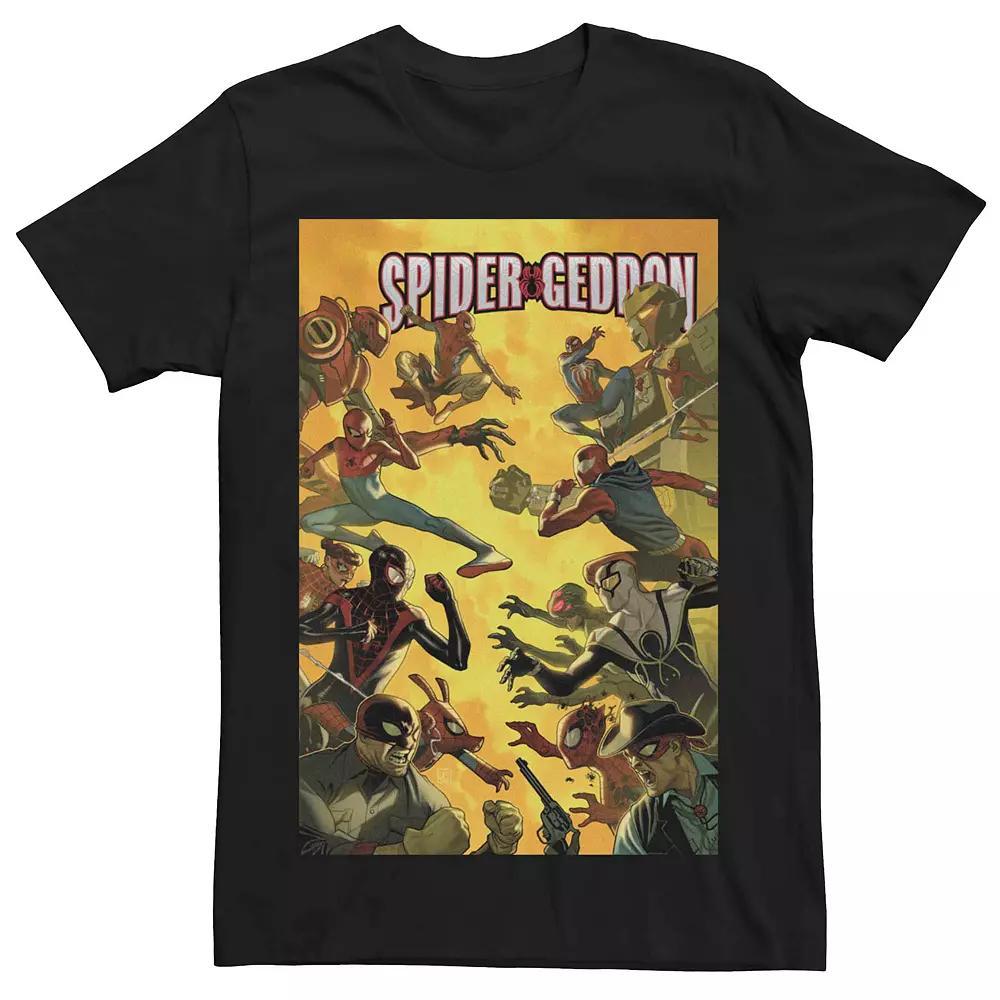 Men's Marvel's Spider-Geddon #3 Comic Cover Tee, Size: Large, Black Product Image
