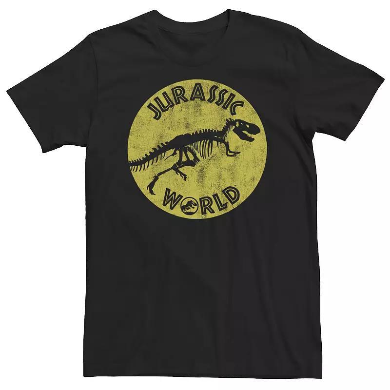 Big & Tall Jurassic World Two Bag Of Bones On The Run Tee, Men's, Size: 4XL, Black Product Image
