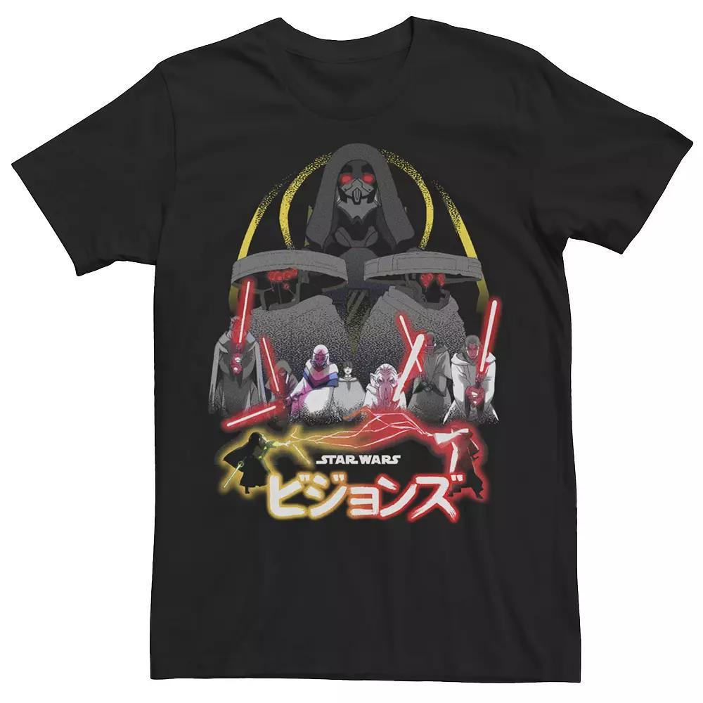 Big & Tall Jurassic Park Neon Dinosaur "A Unix System" Tee, Men's, Size: 5XL, Grey Heather Product Image