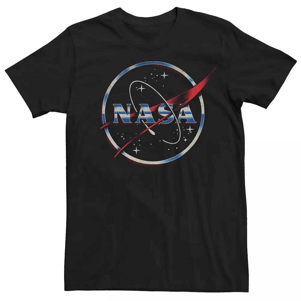 Men's Star Trek Next Generation Retro Rainbow Ship Tee, Size: XXL, Black Product Image