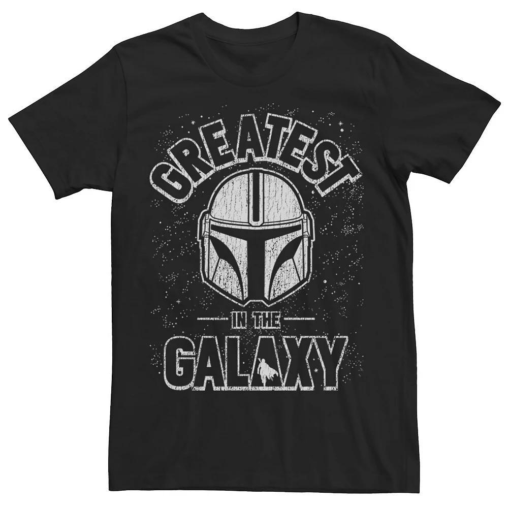 Men's Star Wars The Mandalorian Greatest In The Galaxy Stamp Tee, Size: XXL, Black Product Image