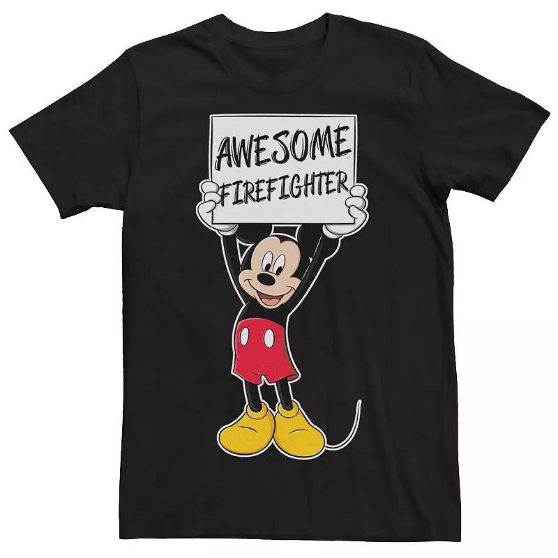 Disney's Mickey Mouse Men's Awesome Firefighter Tee, Size: XL, Black Product Image