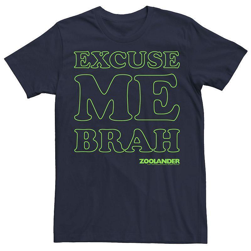 Men's Zoolander Excuse Me Brah Text Tee, Size: XXL, Black Product Image