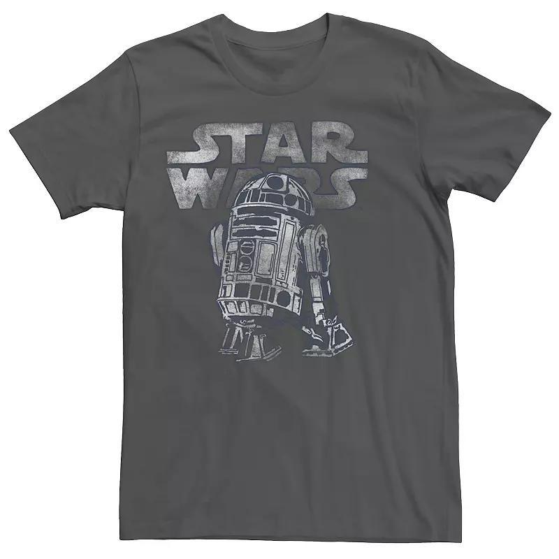 Men's Star Wars R2-D2 Vintage Style Tee, Size: Small, Grey Product Image