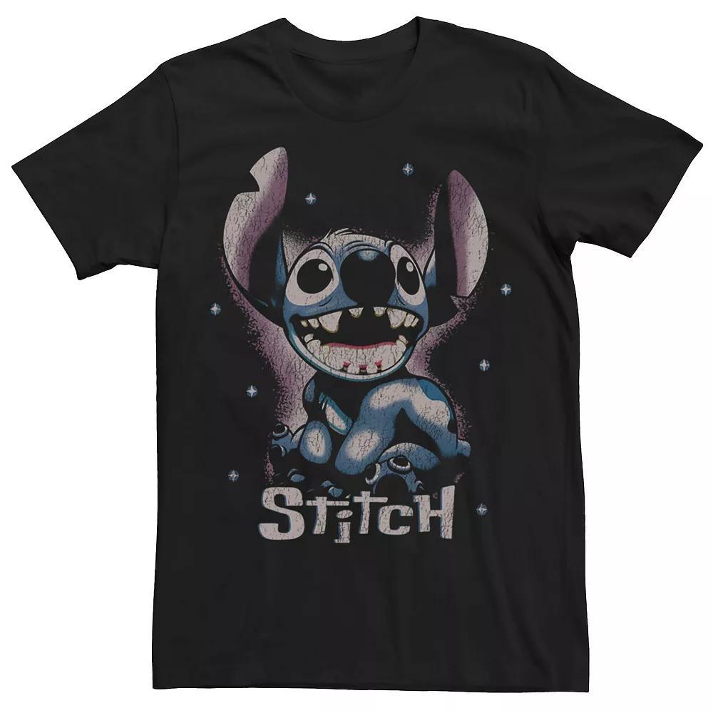 Men's Disney's Lilo And Sitch Smiley Face Tee, Size: XXL, Black Product Image
