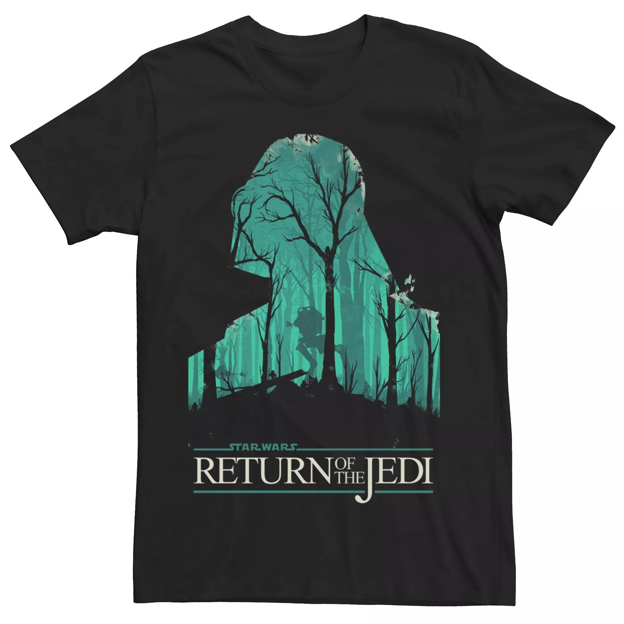 Men's Star Wars Return of the Jedi Darth Vader Silhouette Tee, Size: Medium, Black Product Image