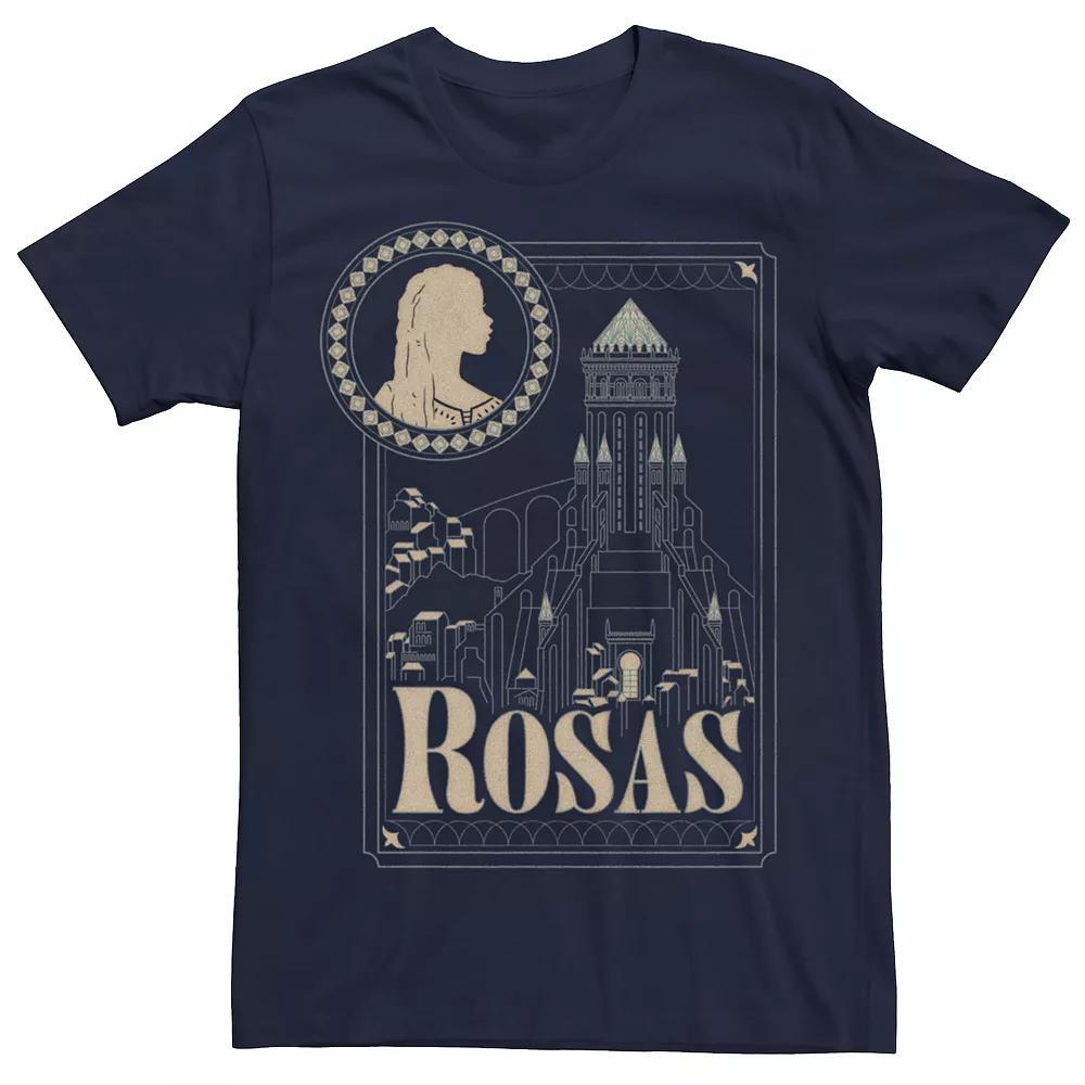 Men's Wish Rosas Card Graphic Tee, Size: XS, Blue Product Image