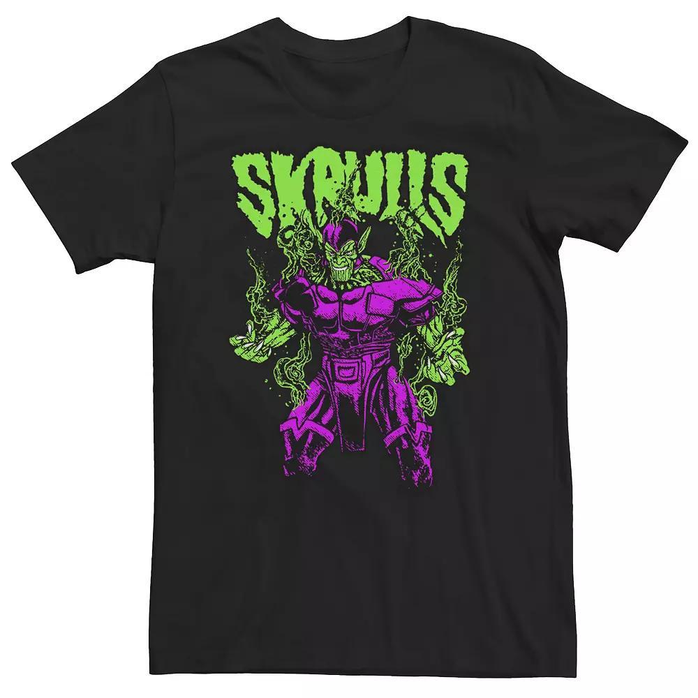 Big & Tall Marvel Skrull Transform Retro Comic Tee, Men's, Size: XL Tall, Black Product Image