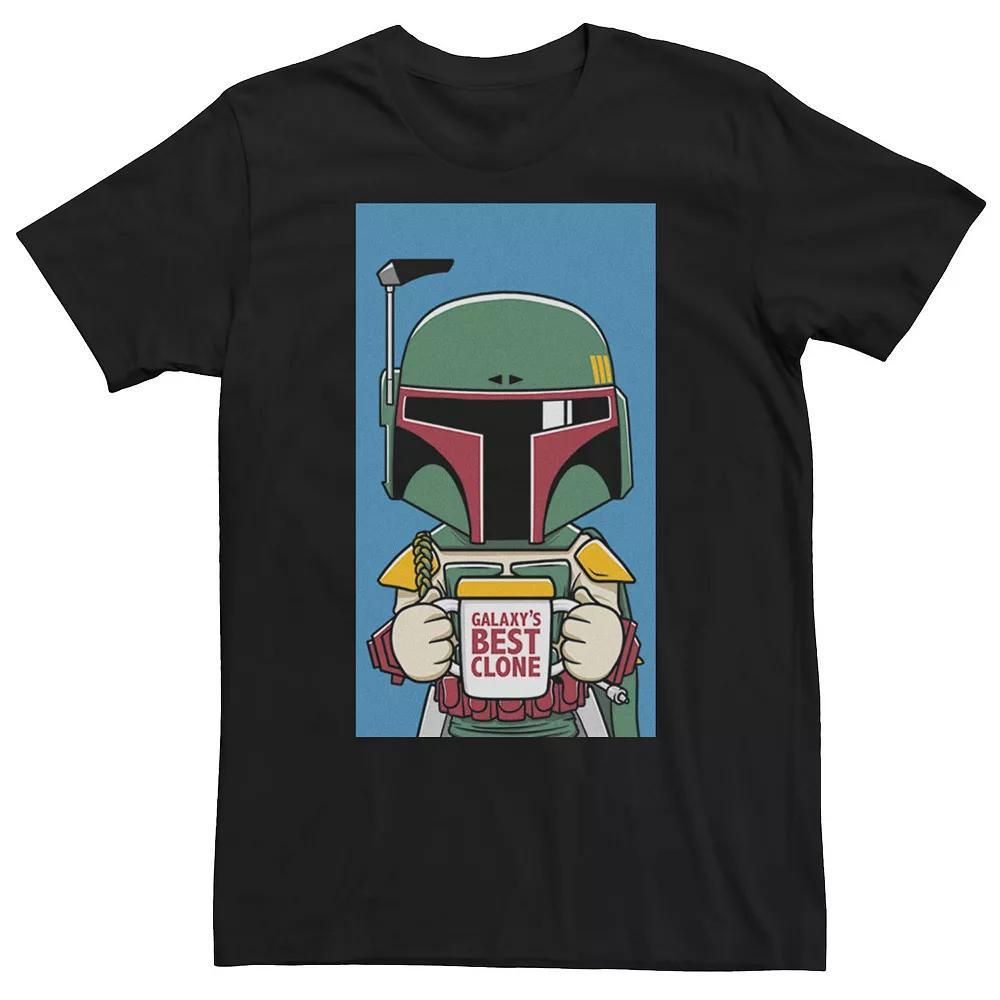 Men's Star Wars Boba Fett Galaxy's Best Clone Tee, Size: 3XL, Black Product Image