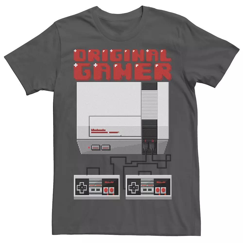 Men's Nintendo NES Controllers Original Gamer Tee, Size: Small, Grey Product Image
