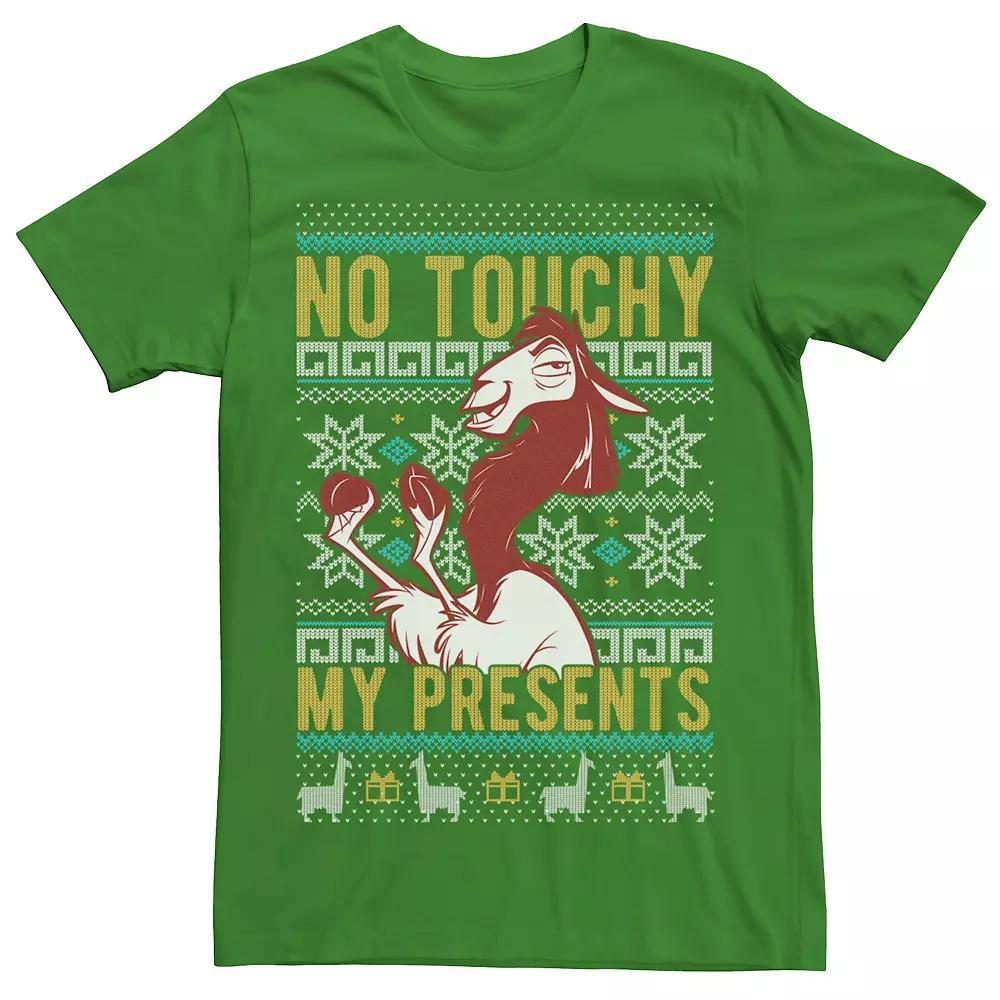 Disney's Emperor's New Groove Kuzco No Touchy Ugly Christmas Men's Graphic Tee, Size: Medium, Kelly Product Image