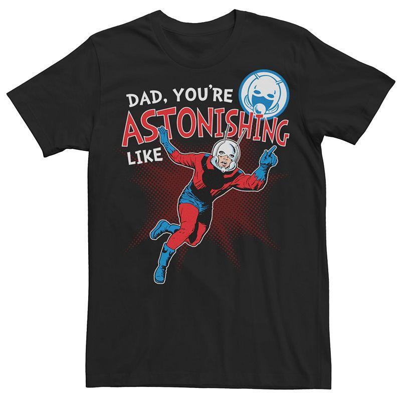 Men's Marvel Comics Ant-Man Astonishing Like Dad Tee, Size: XXL, Black Product Image