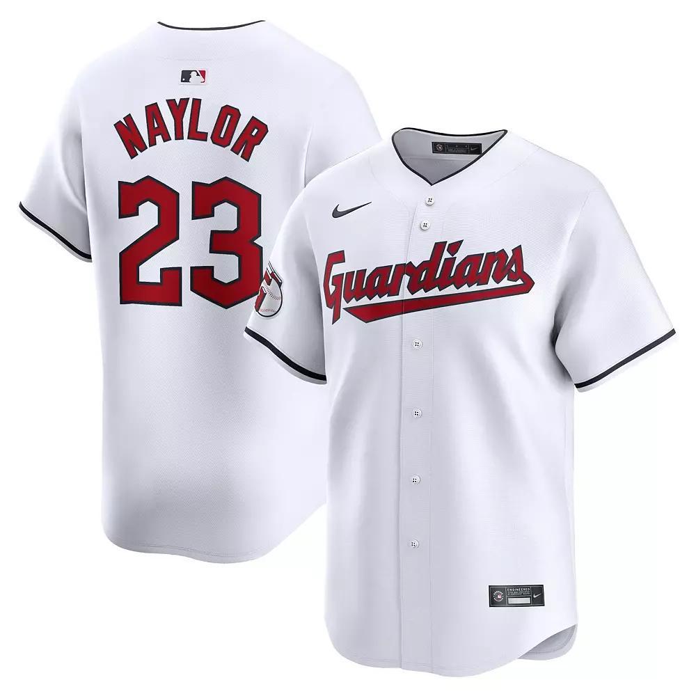 Men's Nike Bo Naylor White Cleveland Guardians Home Limited Player Jersey, Size: Small, Grd White Product Image