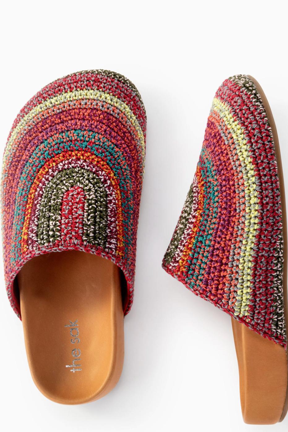 Bolinas Crochet Clogs -Striped Product Image