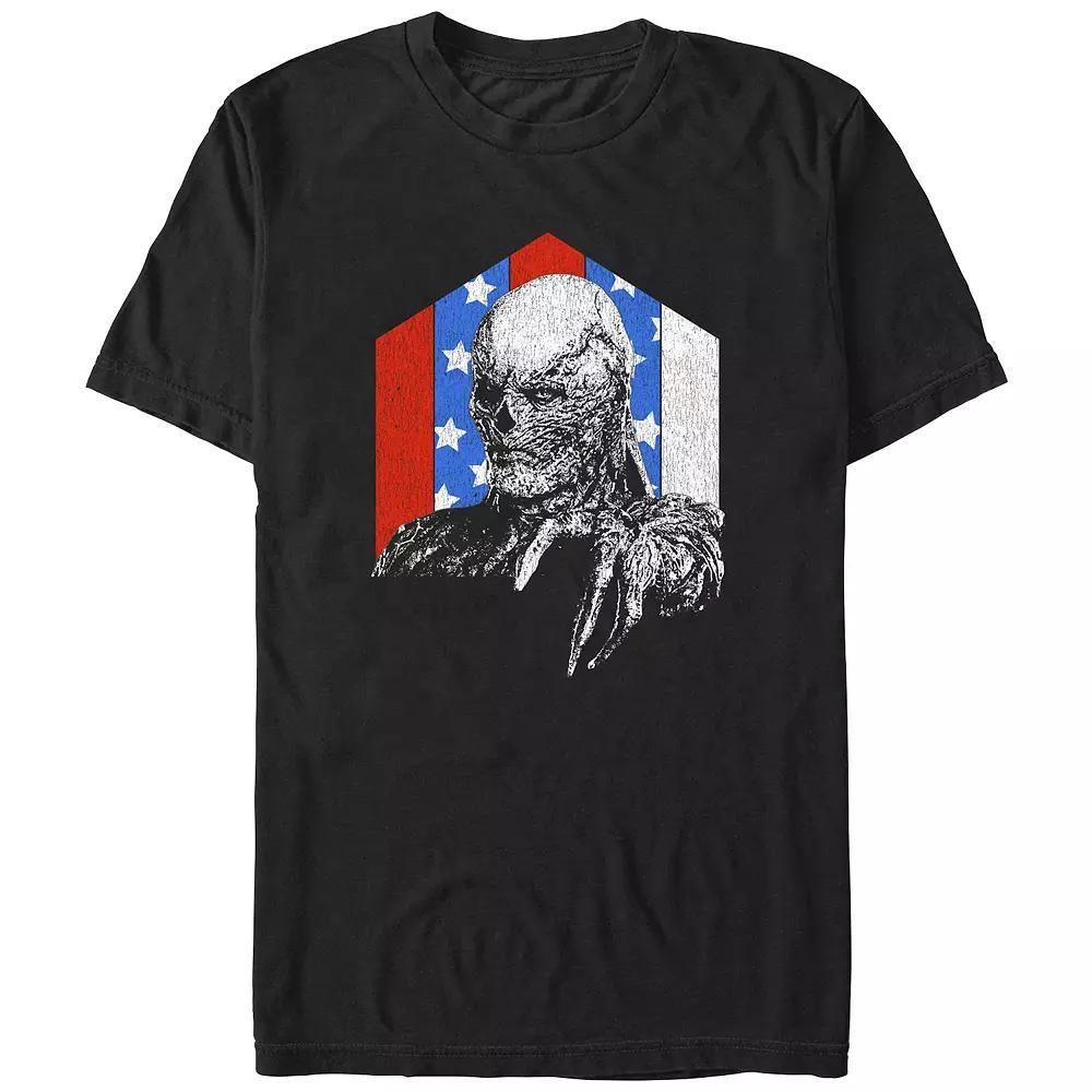 Men's Stranger Things Red White And Blue Vecna Graphic Tee, Size: Large, Black Product Image