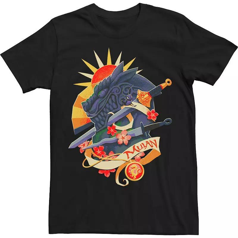 Disney's Mulan Cri-Kee Men's Great Stone Dragon Tee, Size: XL, Black Product Image