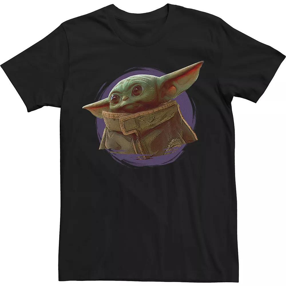 Big & Tall Star Wars The Mandalorian The Child Purple Smoke Tee, Men's, Size: 4XL, Black Product Image