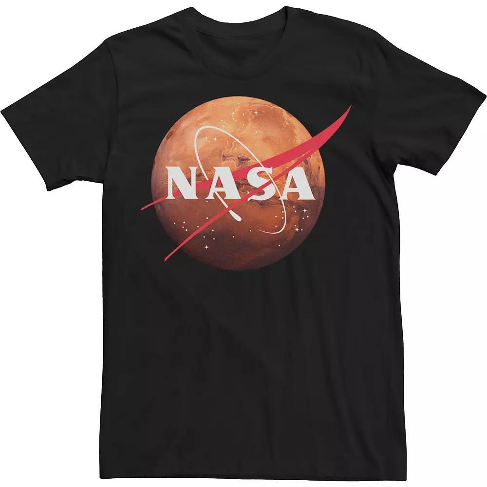 Big & Tall NASA Mars Planet Logo Tee, Men's, Size: XL Tall, Black Product Image