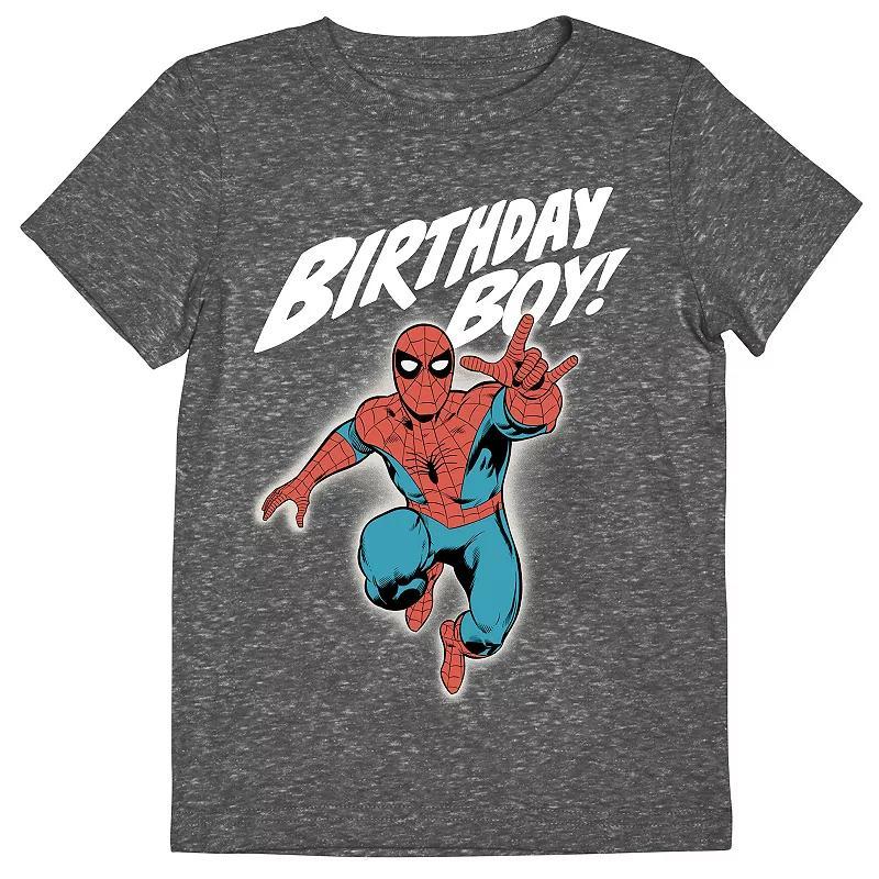 Boys 4-12 Jumping Beans® Marvel Spider-Man Birthday Boy Graphic Tee, Boy's, Size: 8, Gray Product Image