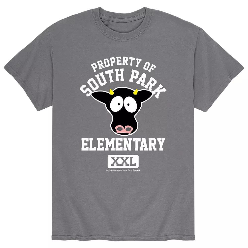 Mens South Park Elementary Tee Grey Product Image