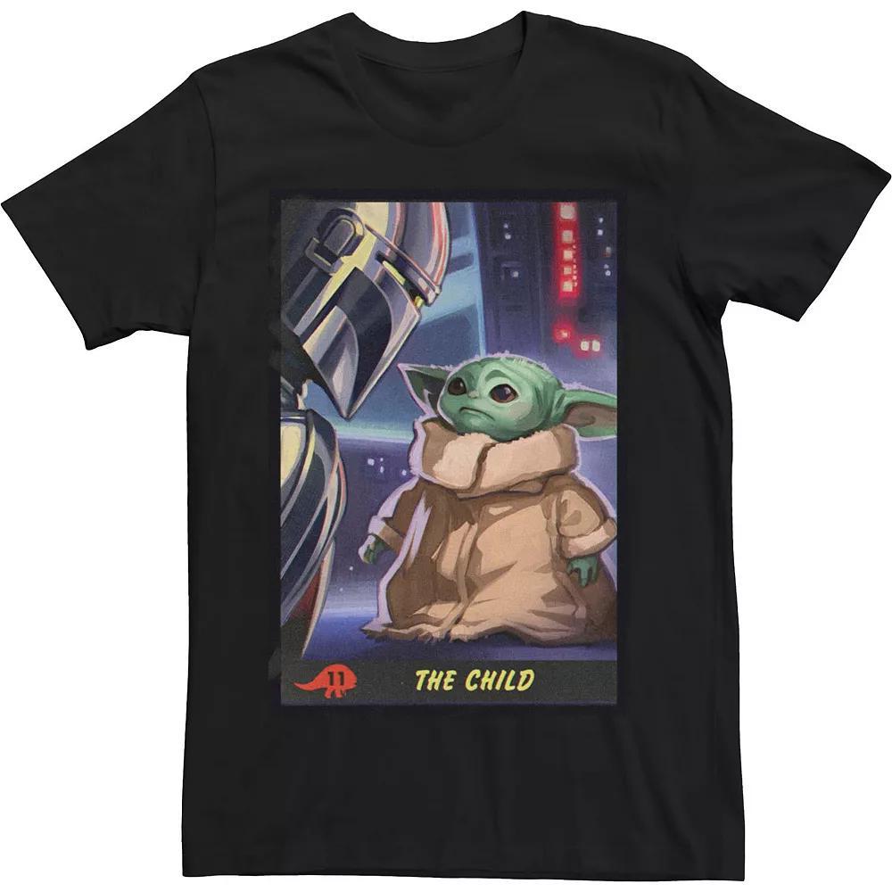 Big & Tall Star Wars The Mandalorian The Child Trading Card Tee, Men's, Size: XXL Tall, Black Product Image