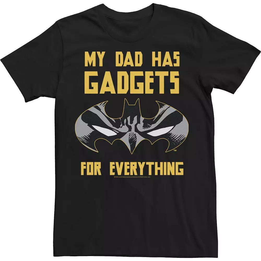 Men's DC Comics Batman My Dad Has Gadgets For Everything Tee, Size: Medium, Black Product Image
