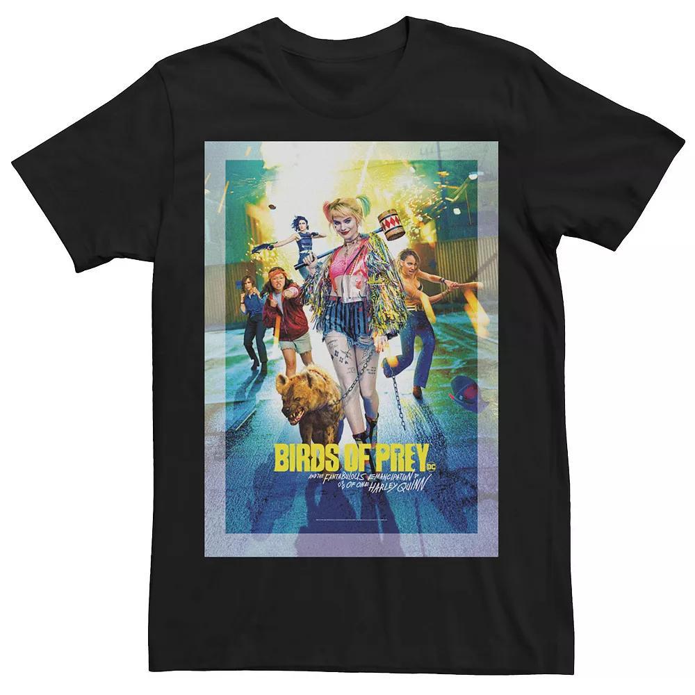 Men's Birds Of Prey Harley Group Shot Poster Tee, Size: Medium, Black Product Image