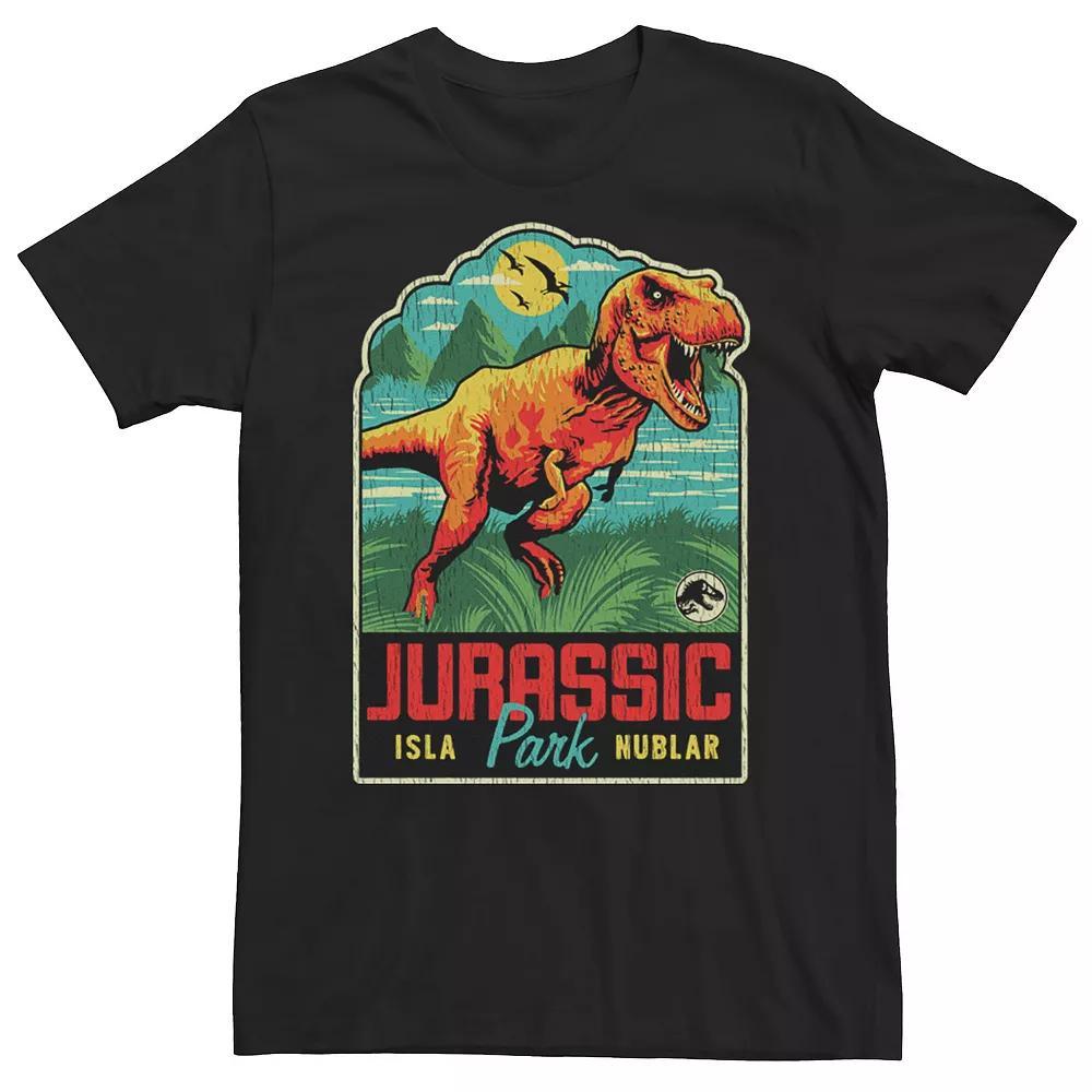 Men's Jurassic Park T-Rex Roaring Gift Shop Decal Tee, Size: XXL, Black Product Image