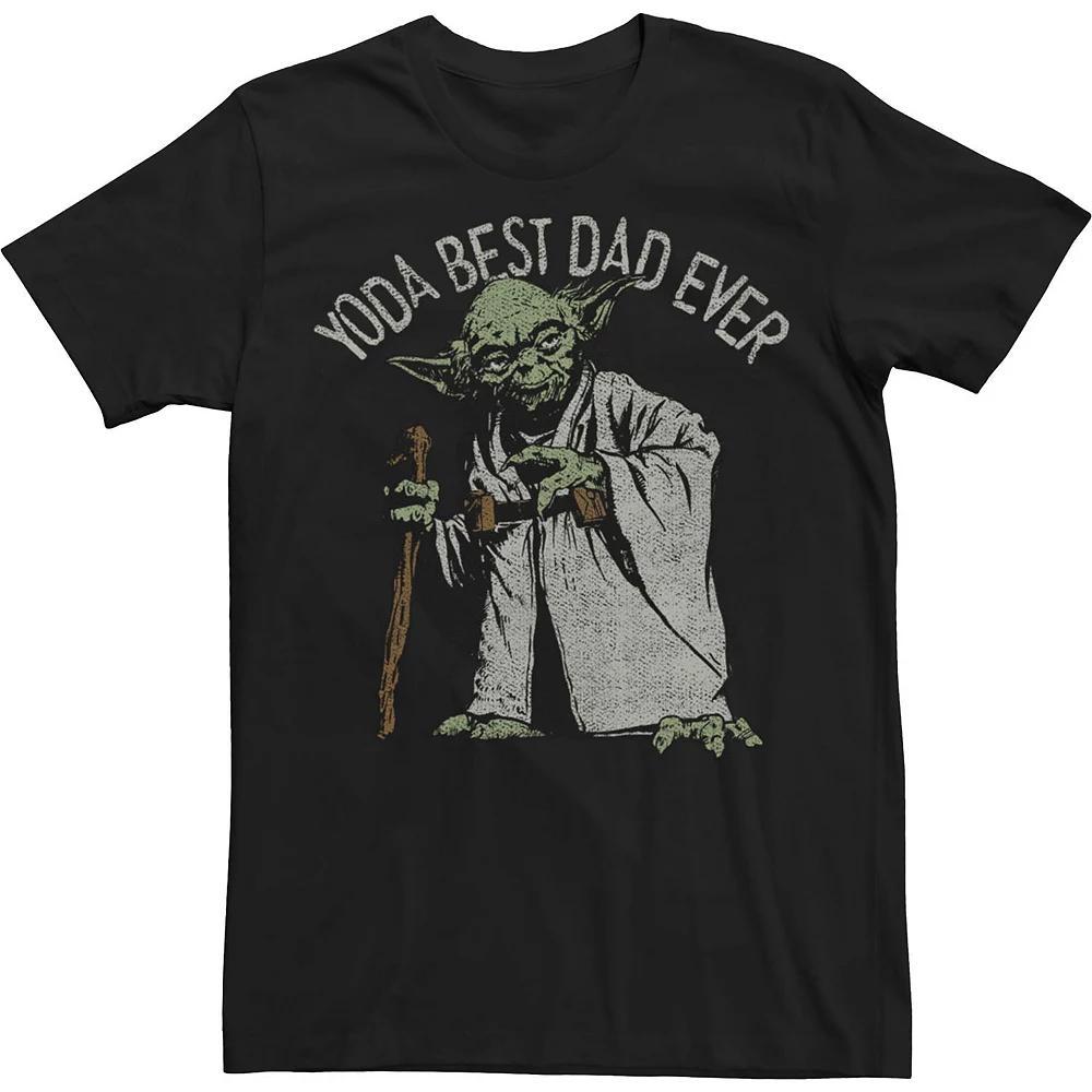 Men's Star Wars Yoda Best Dad Ever Tee, Size: XS, Blue Product Image