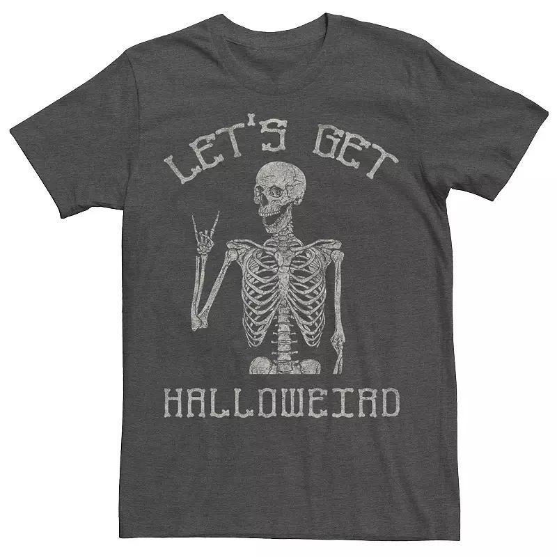 Mens Halloweird Humor Text Tee Grey Heather Product Image