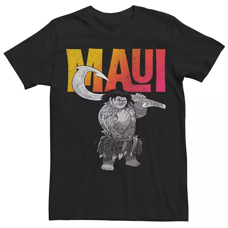 Men's Disney's Moana Maui Stance Portrait Tee, Size: Medium, Black Product Image