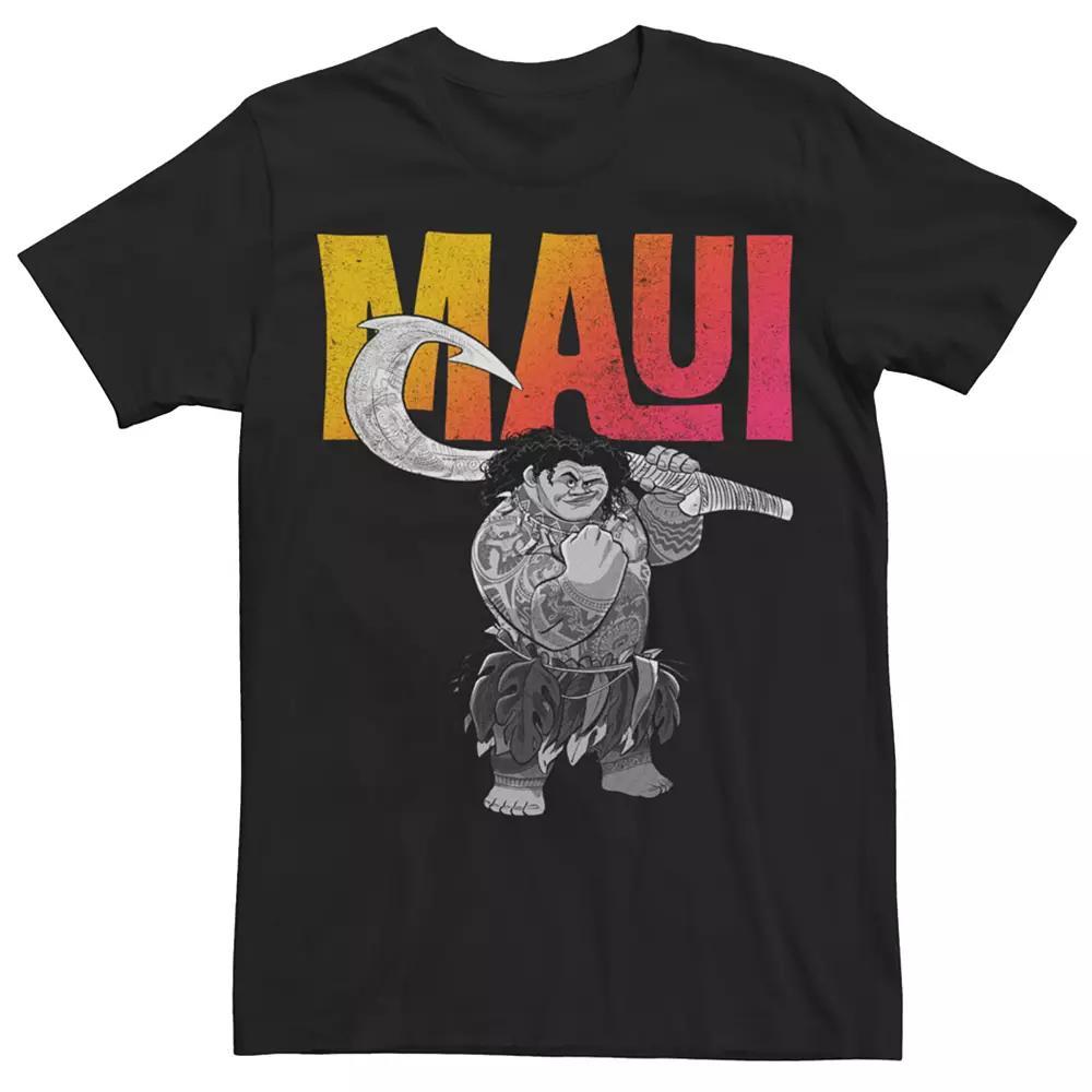 Men's Disney's Moana Maui Stance Portrait Tee, Size: Medium, Black Product Image