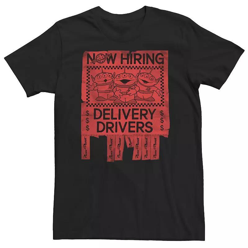 Big & Tall Disney / Pixar Toy Story Now Hiring Delivery Drivers Tee, Men's, Size: XXL Tall, Black Product Image