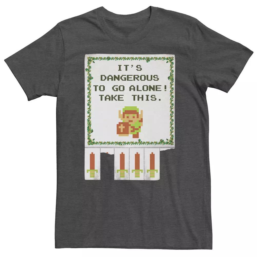 Men's Nintendo Legend Of Zelda Retro Take This Flyer Tee, Size: Small, Grey Heather Product Image